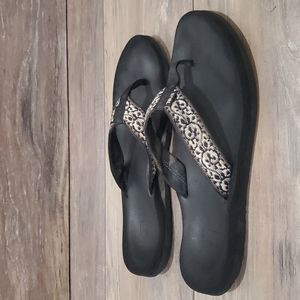 Teva flip flop sandals thong flats sz 9 shoes